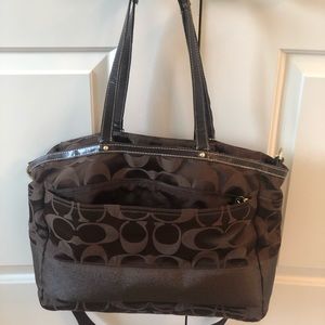 Coach Diaper Bag Brown